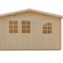 Finn Art Gartenhaus Schweden 18 aus Holz mit Doppeltür und Fenster