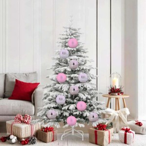 vidaXL Weihnachtskugel-Set 9-Tlg Rosa XL 42018862