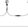 5er Set LED-Bodeneinbauleuchte Budoni RGB, runde Aluminiumleuchten mit Trafo und Zuleitung.