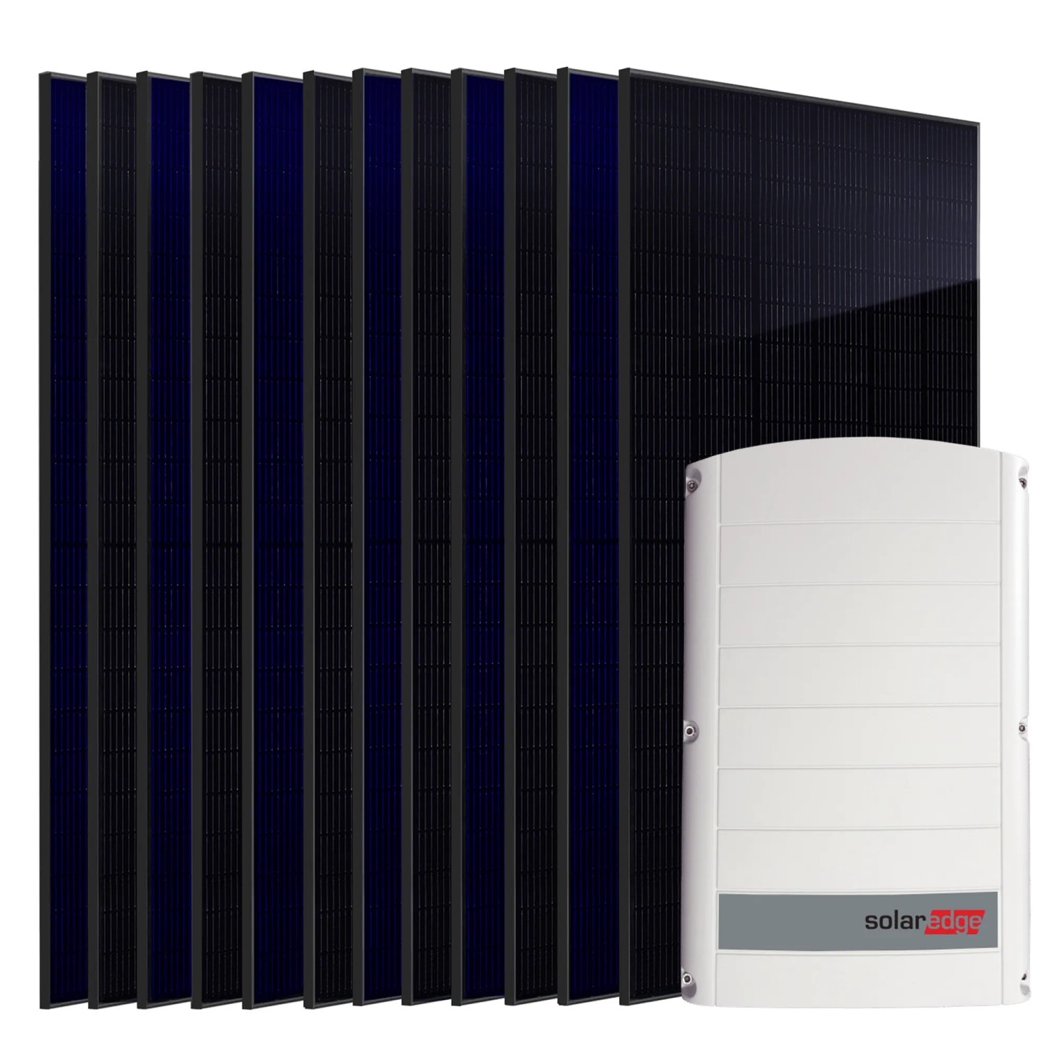 SUNNIVA 6 kW Solaranlage 12x 500 W Fullblack Bifacial Module SolarEdge SE6K 3-phasiger String-Wechselrichter