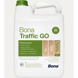 5L Bona Traffic Go 2K Parkettlack, extramatt, für Treppen & Parkettböden.