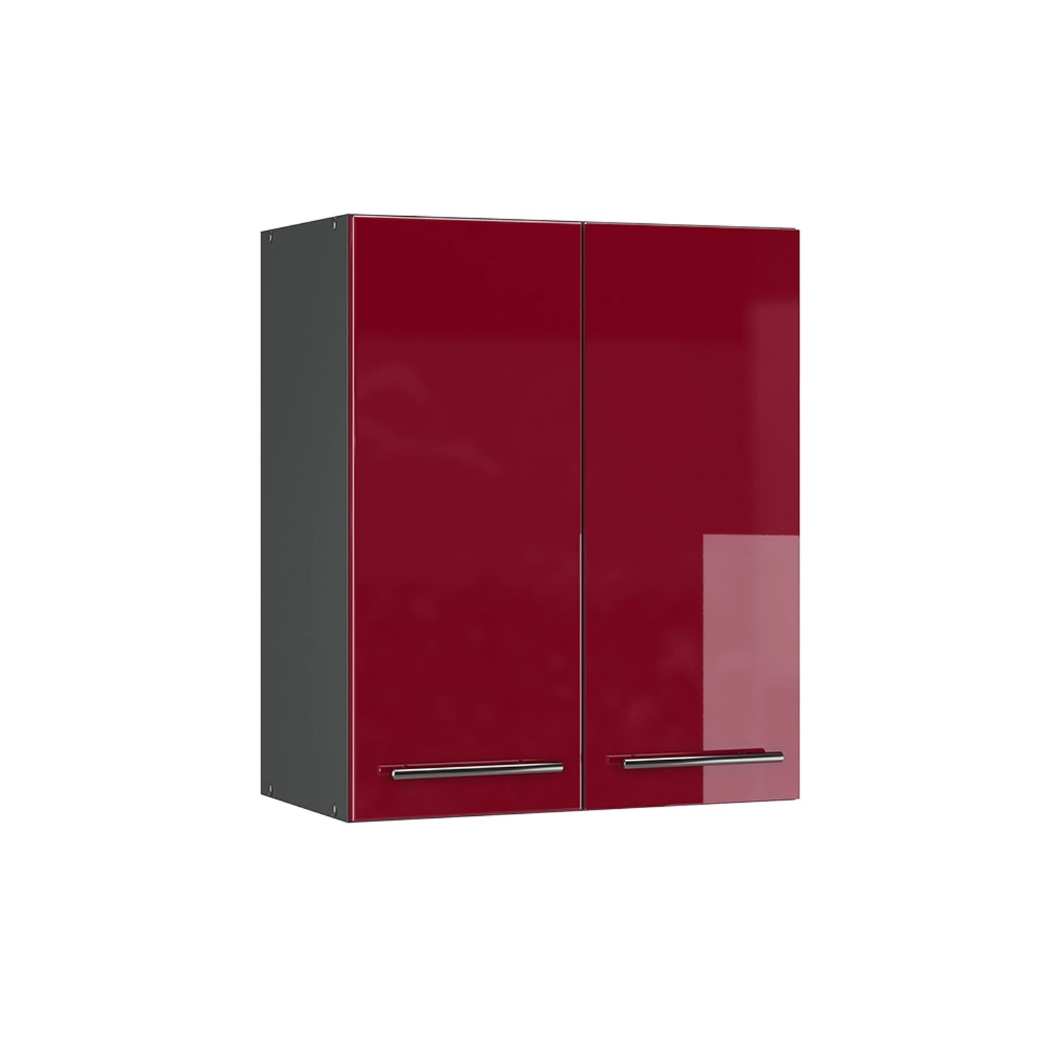 Vicco Hängeschrank Fame-Line Hängender Küchenschrank Bordeaux Hochglanz/Anthrazit 60 cm