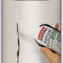 Soudal Express Spachtel, weiße Spachtelmasse in Kartusche für schnelle Reparaturen.