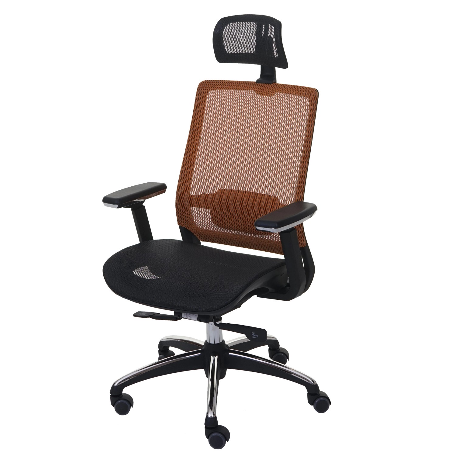 MCW Bürostuhl A20 Schwarz-Orange günstig online kaufen
