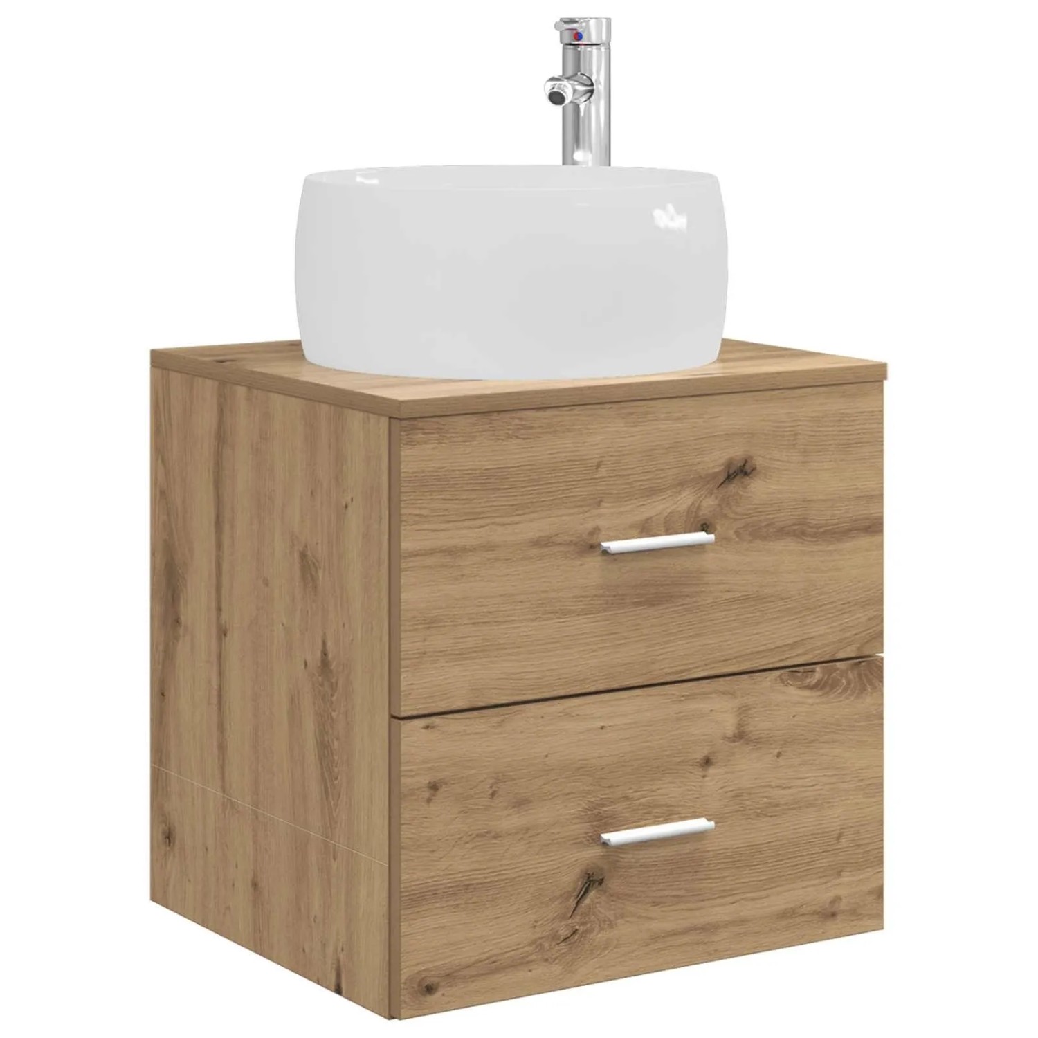 vidaXL Wandmontierte Waschtisch Artisan-Eiche 49,5 x 44,5 x 66 cm 890317
