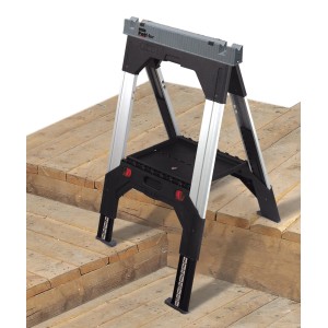 Stanley FatMax Unterstellbock, 2er Set mit Teleskopbeinen und Ablage, belastbar bis 1300 kg.