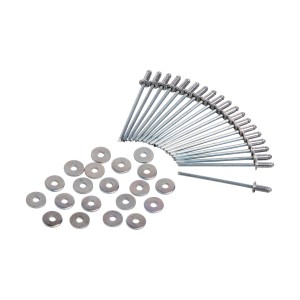 LUX Blindnieten 3x8 mm mit Unterlegscheiben, aus Aluminium/Stahl, 20 Stück