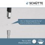 Schütte Broadway Handbrause, schwarz/chrom, mit Dichtungen für bis zu 50% Wasserersparnis.