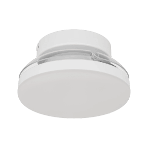 Weißer Eglo LED-Deckenventilator Hovley, Ø 41 cm, mit integriertem dimmbarem Licht und sichtbaren Flügeln.