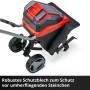 Einhell Akku-Bodenhacke GE-CR 30 Li Solo: Detailansicht mit Rädern und Hackmessern.