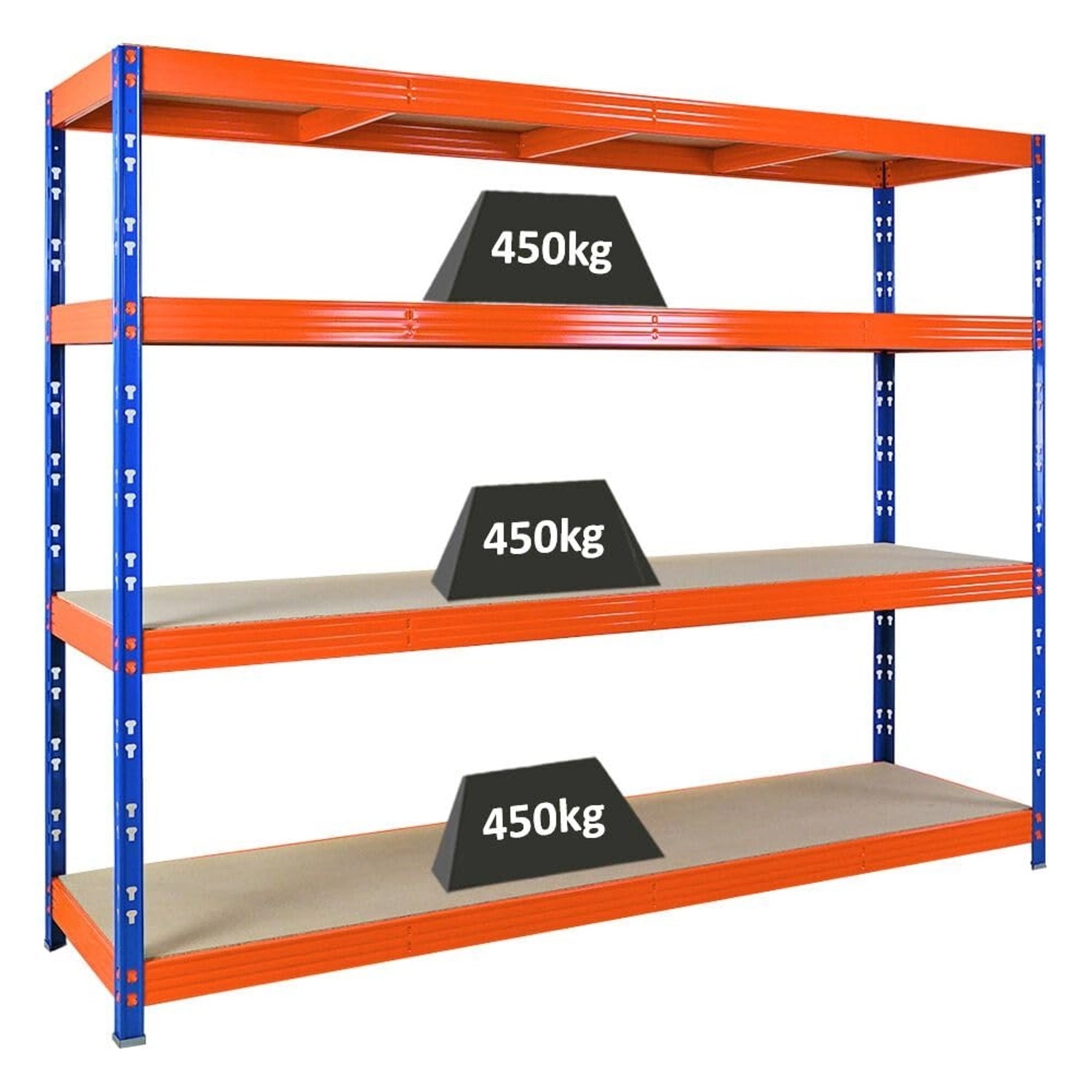 PROREGAL Profi Schwerlastregal Rhino HxBxT 180x240x60cm 4 Spanplatten-Ebene günstig online kaufen