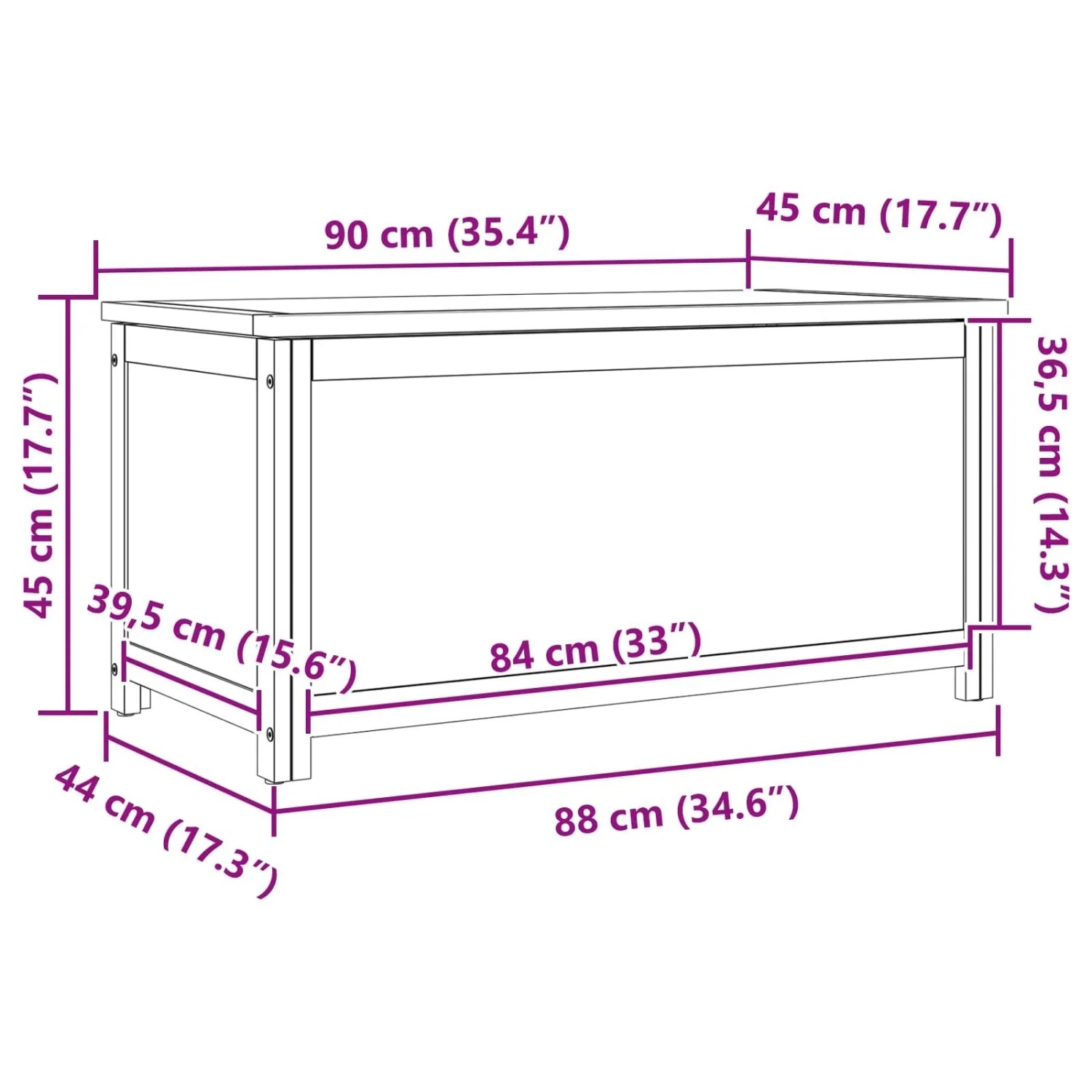 vidaXL Aufbewahrungsbox Natur Holzwerkstoff 42000874_11