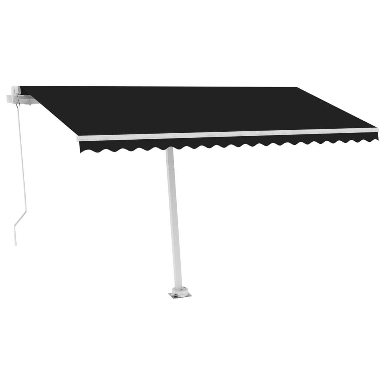 furnicato Standmarkise Einziehbar Handbetrieben 400x300 cm Anthrazit günstig online kaufen