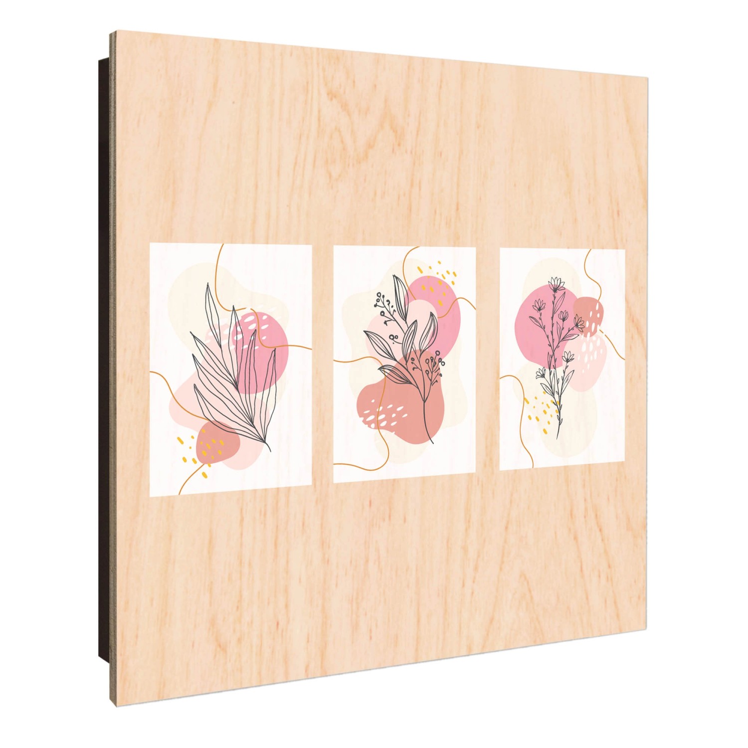 Banjado Großer Schlüsselkasten Holz 30x30cm Schwarz Scharnier Links 50 Hake günstig online kaufen