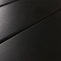 Strukturierte, anthrazitfarbene Aluminium-Tischplatte des MCW Alu-Esstisches N40. Pulverbeschichtet und wetterfest.