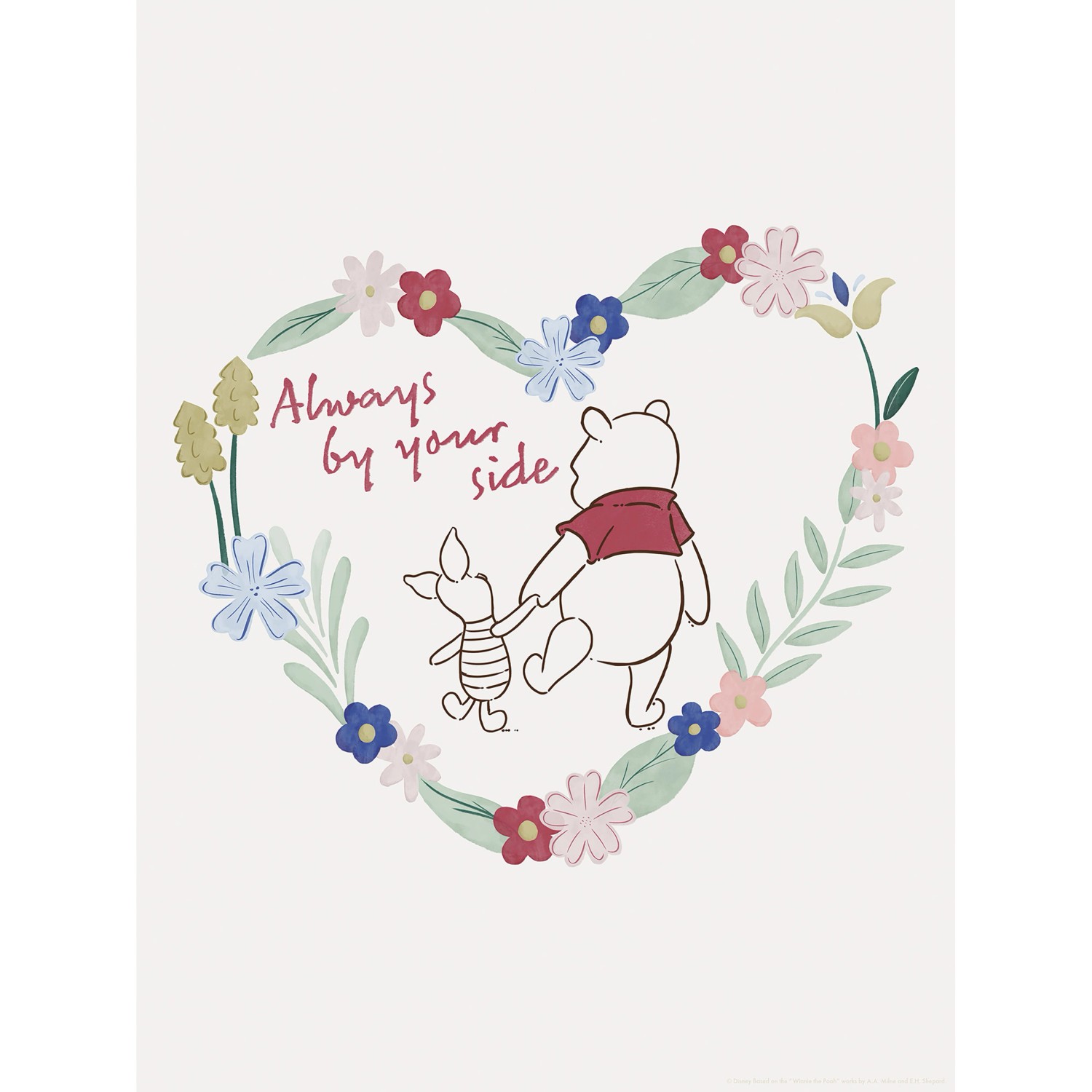 Komar Wandbild Disney Winnie the Pooh Always by Your Side 30 cm x 40 cm Bun günstig online kaufen