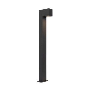 QAZQA Industrielle Stehleuchte für den Außenbereich Dunkelgrau 80 cm IP44 Baleno