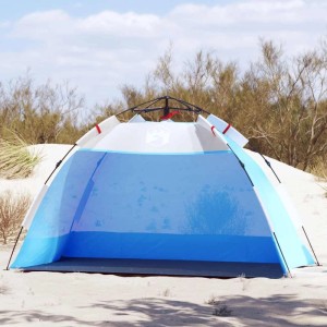 vidaXL Strandzelt 2 Personen Azurblau Quick Release Wasserdicht 4005293