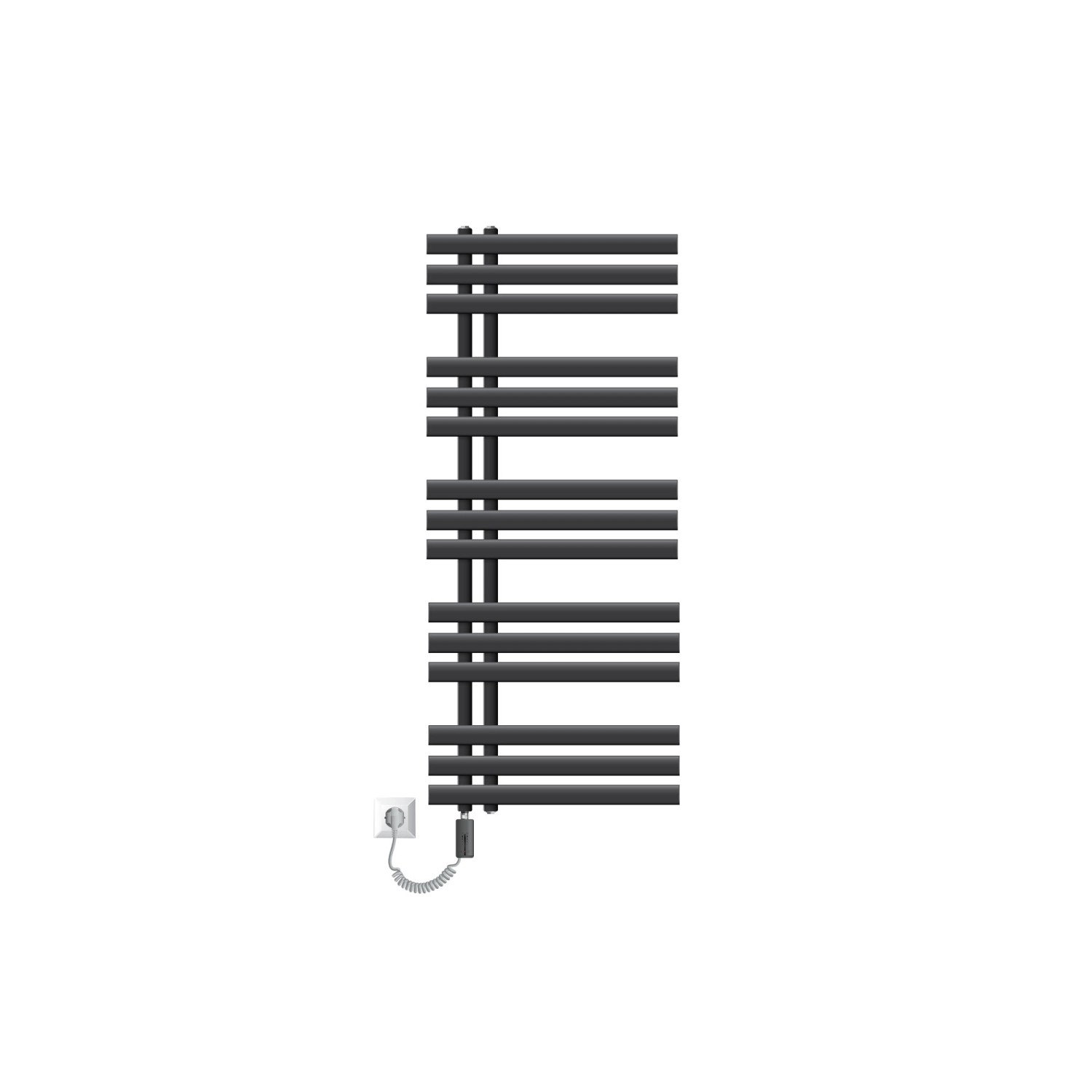 LuxeBath Badheizkörper Iron EM 500 x 1200 mm Anthrazit mit Heizstab 900W To günstig online kaufen