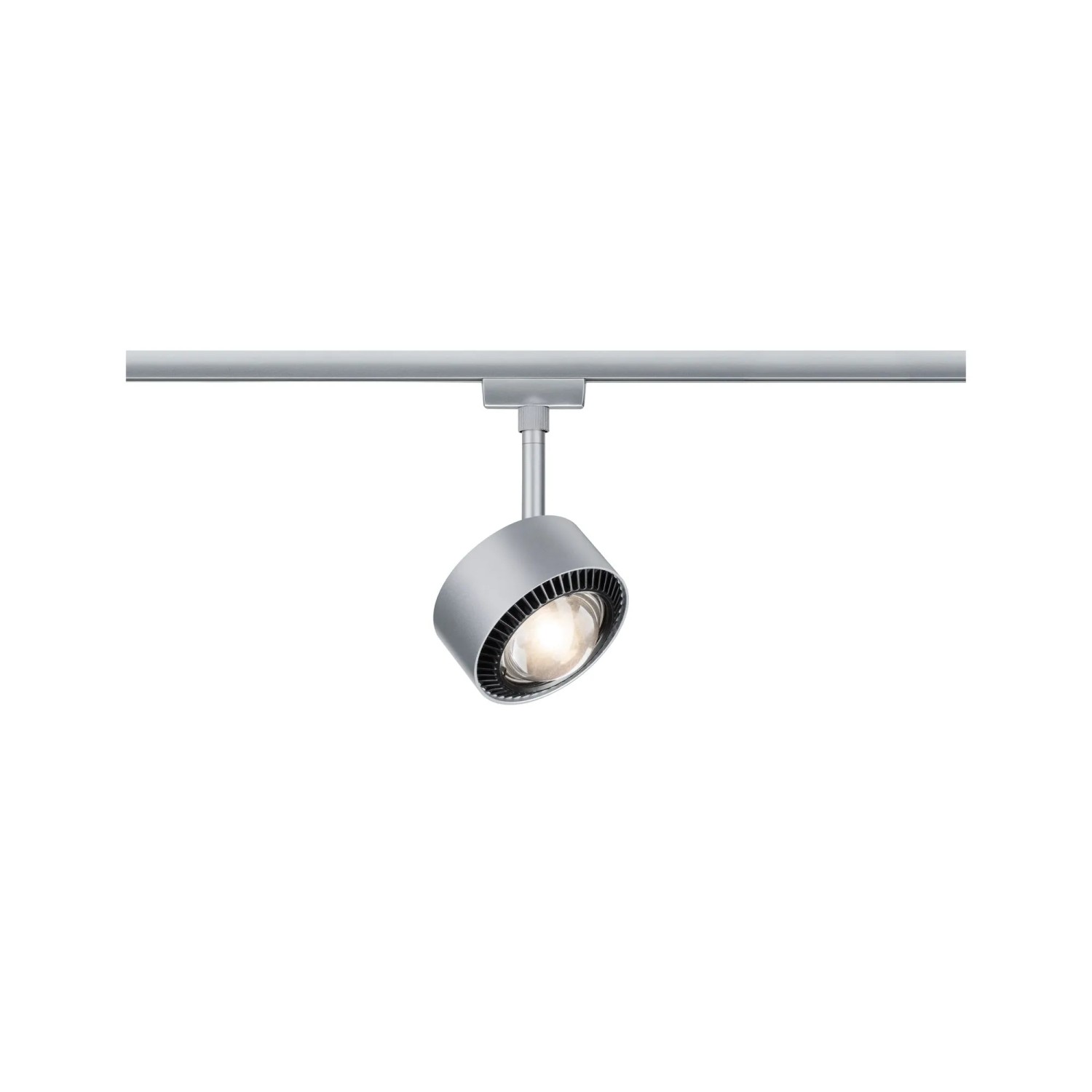 Paulmann URail LED Spot Aldan, schwarz/chrom matt, dimmbar, an Schienensystem.