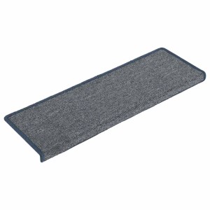 vidaXL Stufenmatten 30 Stk 65 x 21 x 4 cm Hellgrau und Blau Rechteckiger Rand 3365780
