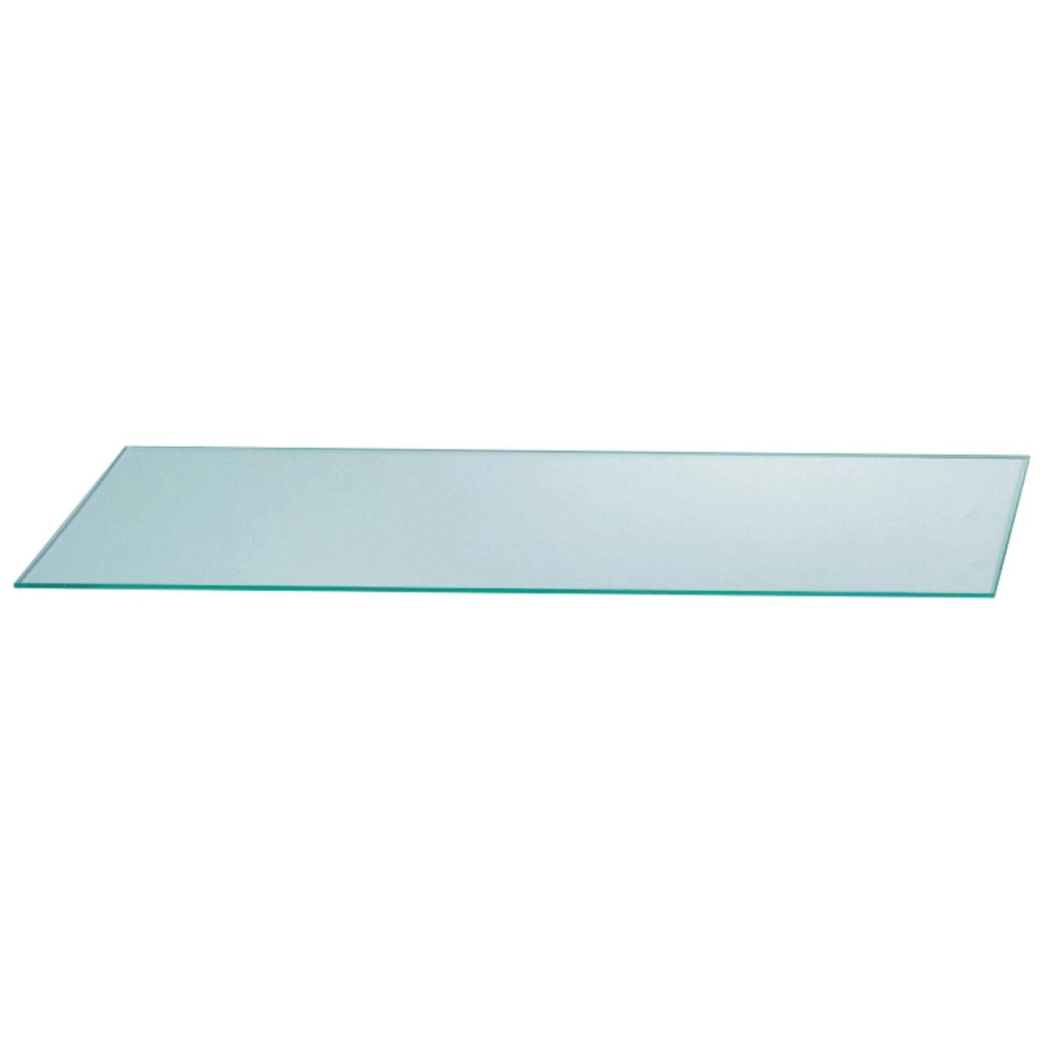 Kristall-Form Glasablage Klarglas 60 cm x 14 cm Geschraubt günstig online kaufen