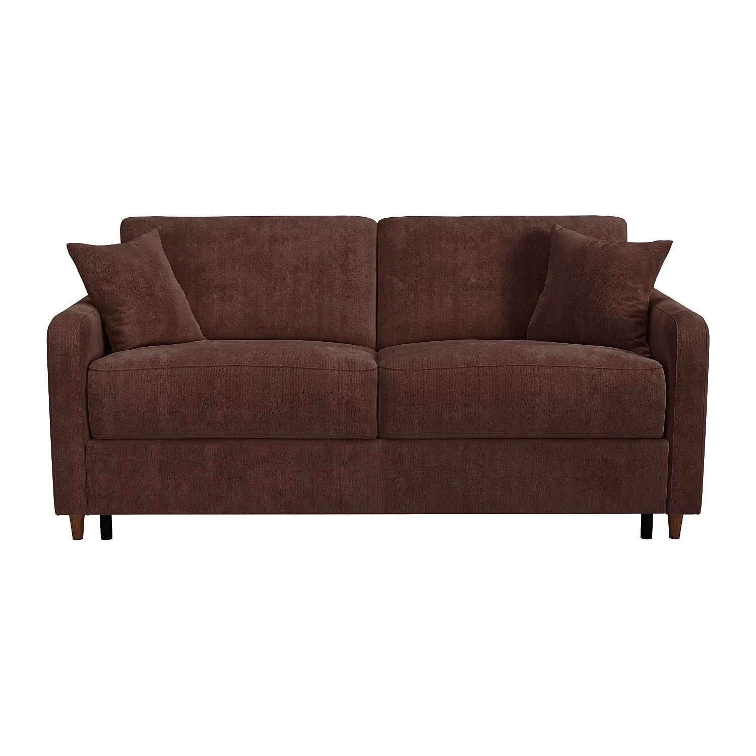 Vente-unique Schlafsofa Masitia Braun 180 cm