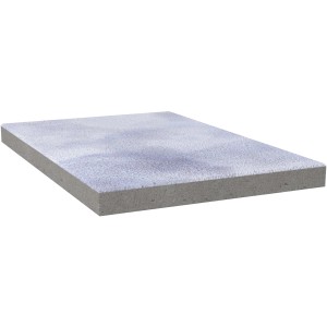 Diephaus Terrassenplatte Nano Tec, weiß-schwarz, 60x40x4 cm. Betonplatte mit Lotus-Effekt.