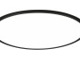 Schwarze, runde Reality LED-Deckenleuchte Scott, 50 cm Durchmesser.