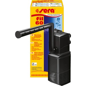 Sera Aquarium-Innenfilter Fil 60, schwarzer Aquarienfilter für Aquarien bis 60 Liter.