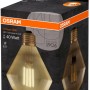 Osram LED-Leuchtmittel E27, 4W, Extrawarm, Diamant-Form, in Produktverpackung.