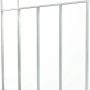 Palram Canopia Seitenwand 3 m, weiße Terrassenüberdachung mit transparenten Polycarbonatplatten.