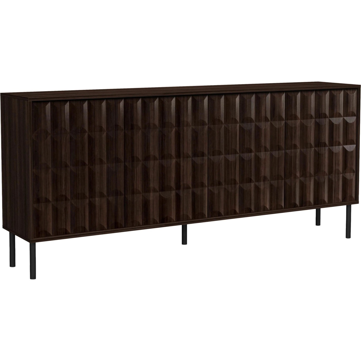 Mömax Sideboard Diamond Dunkelbraun