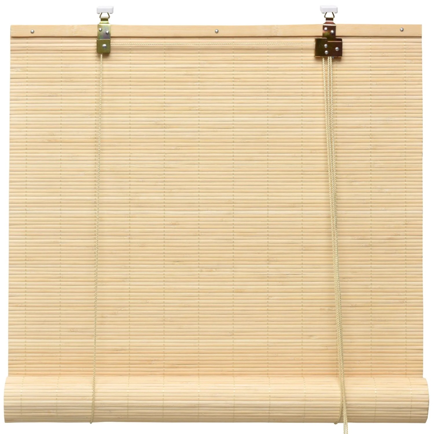 Helles Sol Royal Bambusrollo SolDecor B86, 90x160cm, Natur, mit Klemmfix-Montage. Ideal für Fenster.
