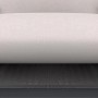 Detailaufnahme Lounge-Set Branford: Sitzkissen beige, Gestell anthrazit, Armlehne Holz.