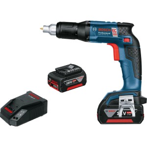 Bosch Professional GSR 18 V EC Akkuschrauber mit Akku und Ladegerät.