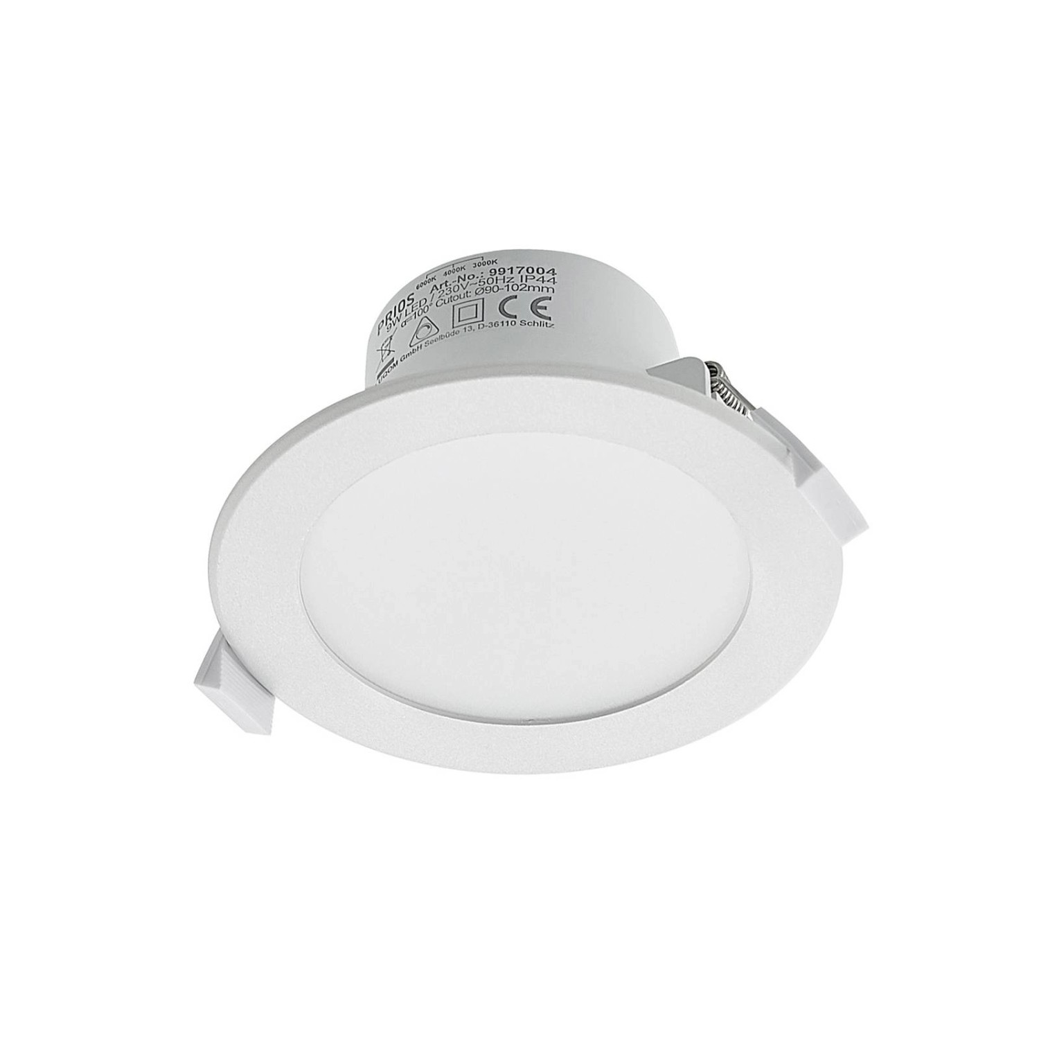 PRIOS LED Rida 9917004 Modern in Weiß aus Aluminium 1-flammig Badezimmerleuchte