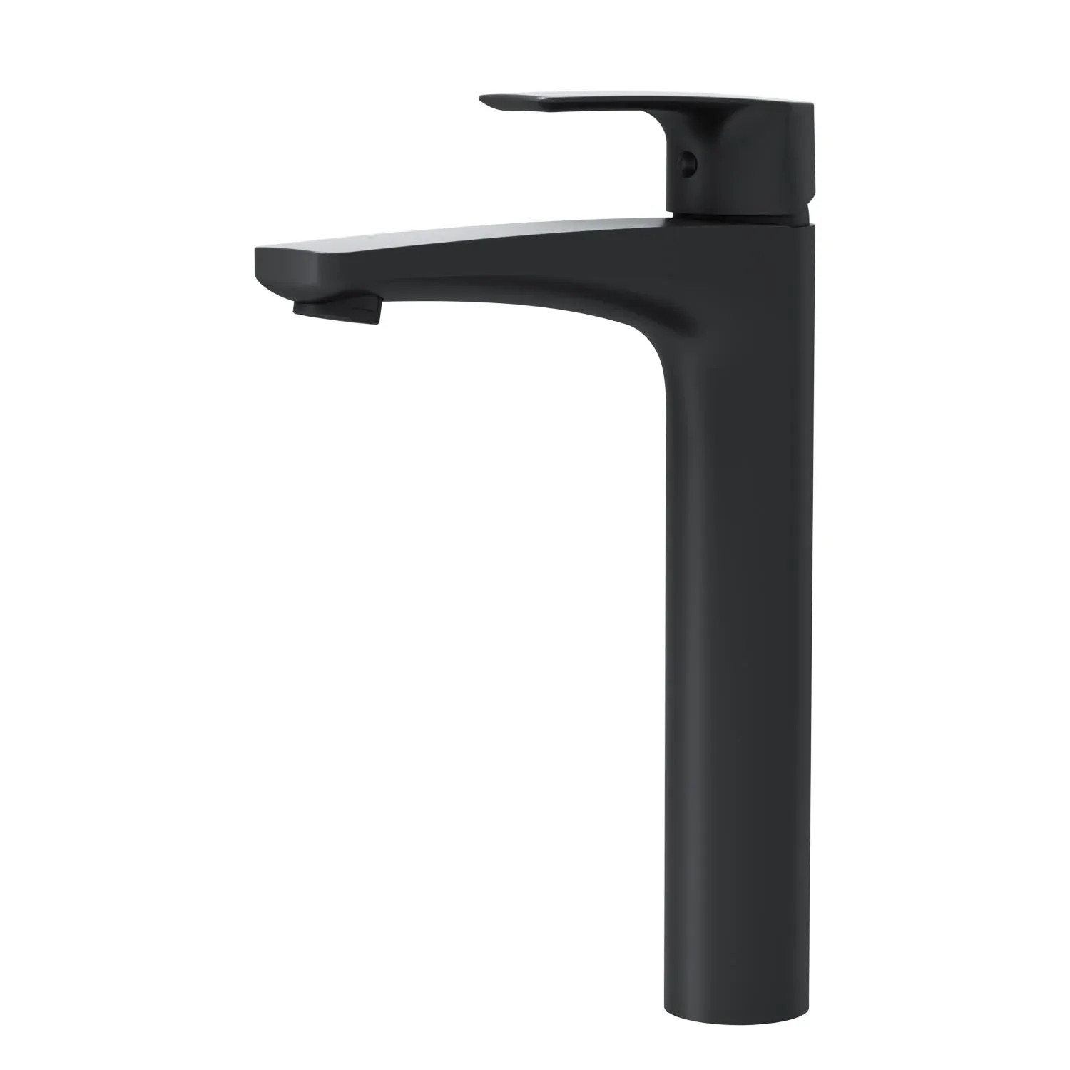 AM.PM Waschtischarmatur mit hohem Auslauf Gem Wasserhahn Bad aus Messing, Mischbatterie FGA92022 Schwarz
