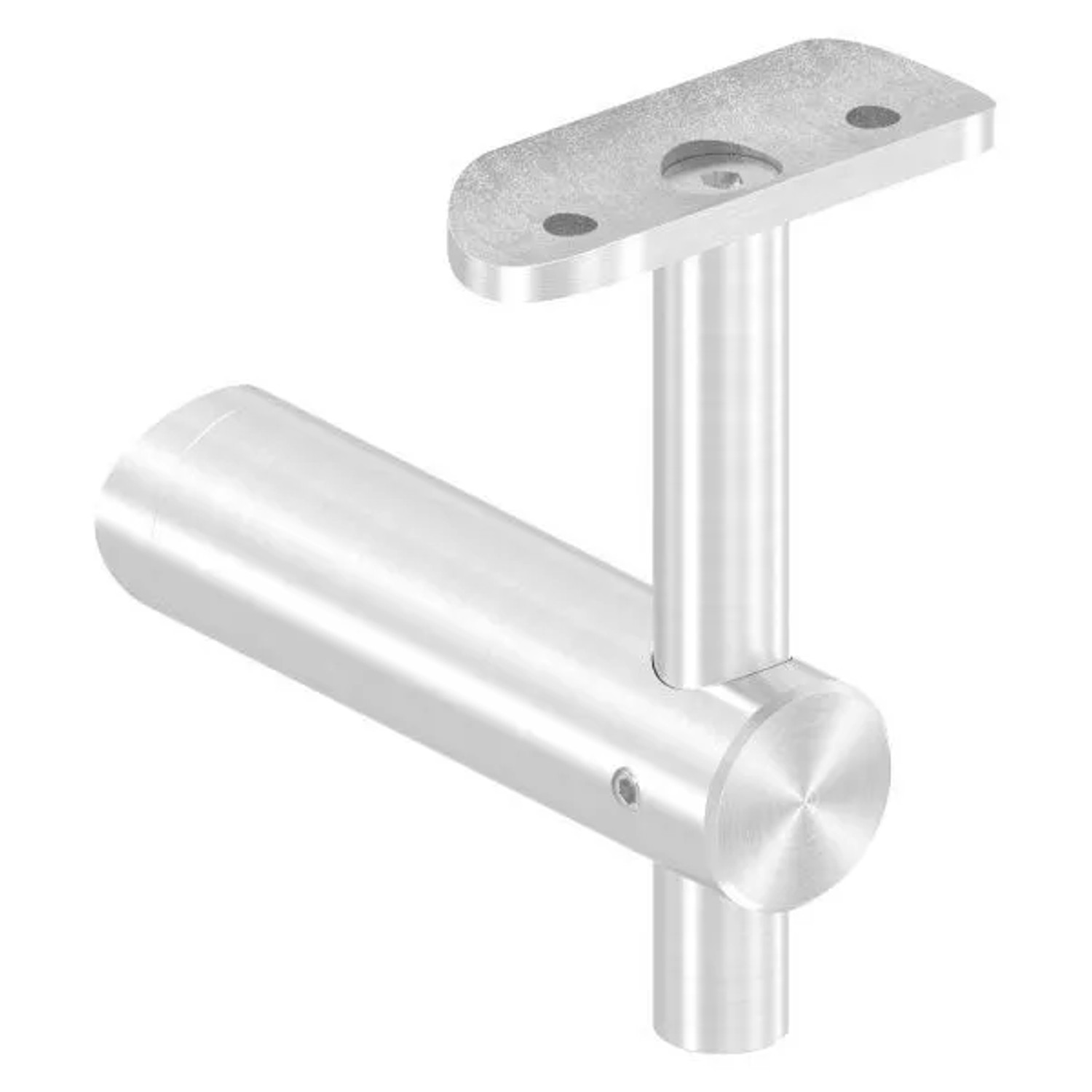 FeNau Handlaufhalter V2A Für Rohr 42,4 mm Wandabstand 80 mm Zum Anschrauben