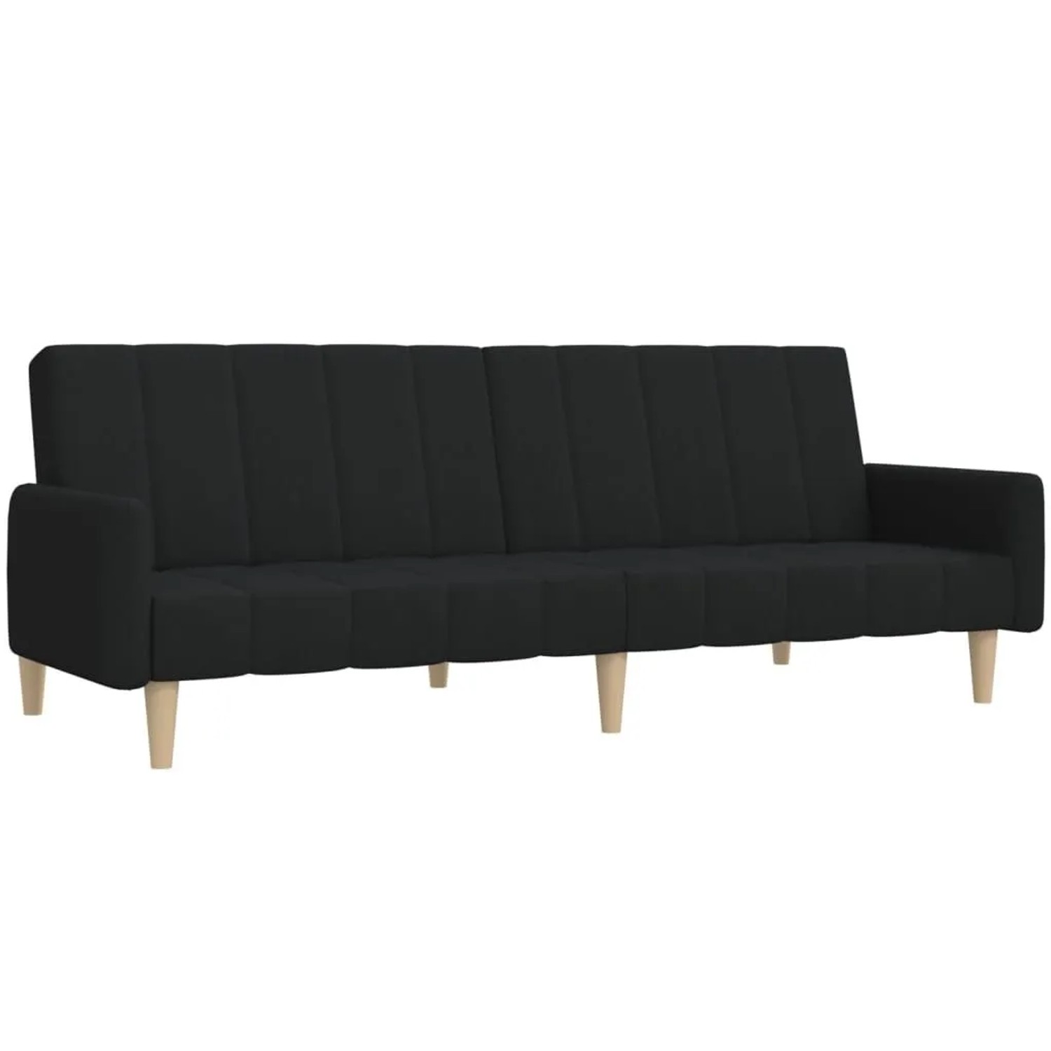 vidaXL Schlafsofa 2-Sitzer Schwarz Stoff 375760 günstig online kaufen