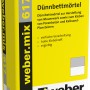 Sack weber.mix 617 Dünnbettmörtel 25 kg für Porenbeton und Kalksandsteine.