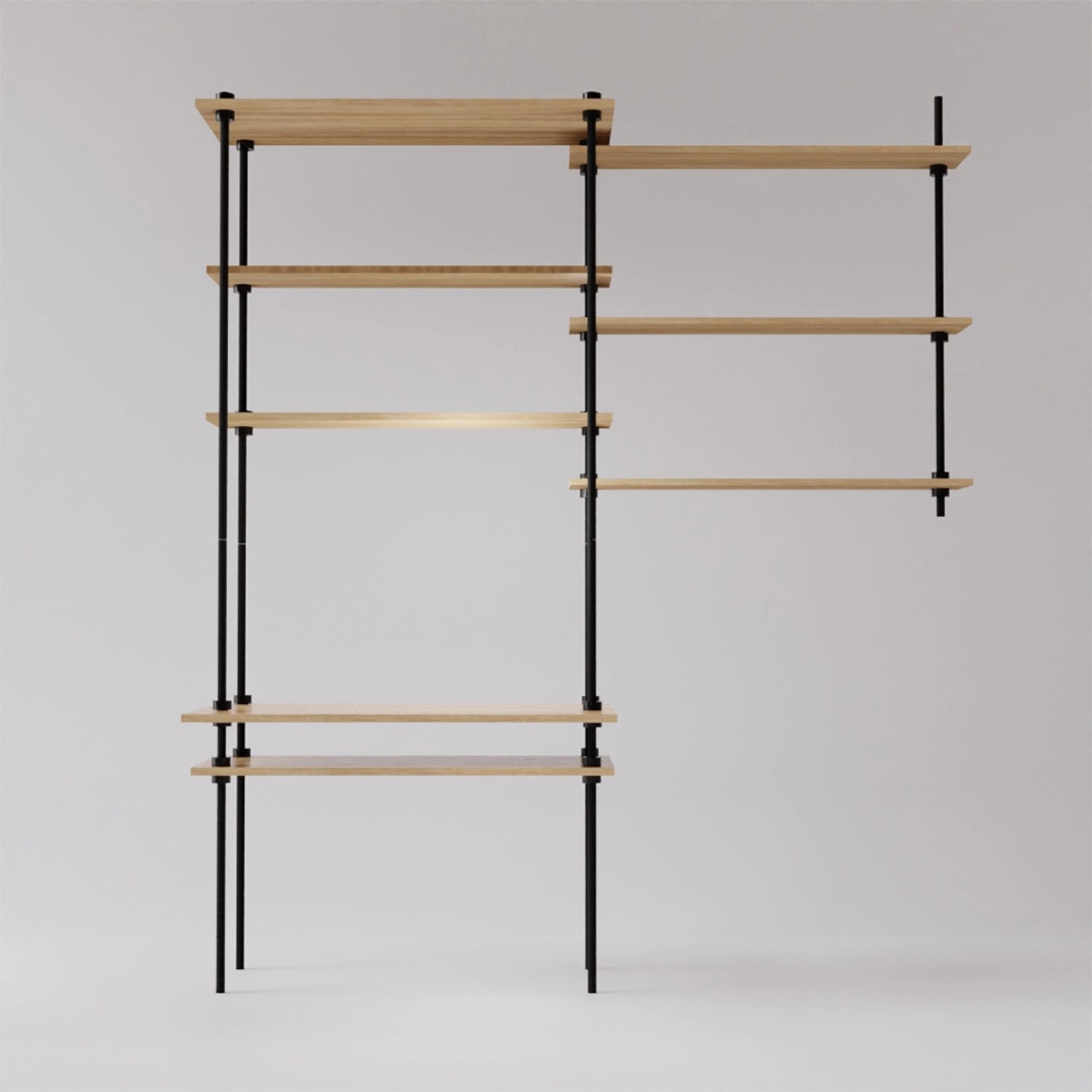 Ar Shelving Deco Set 185 x 150 x 17 5/52 5 cm