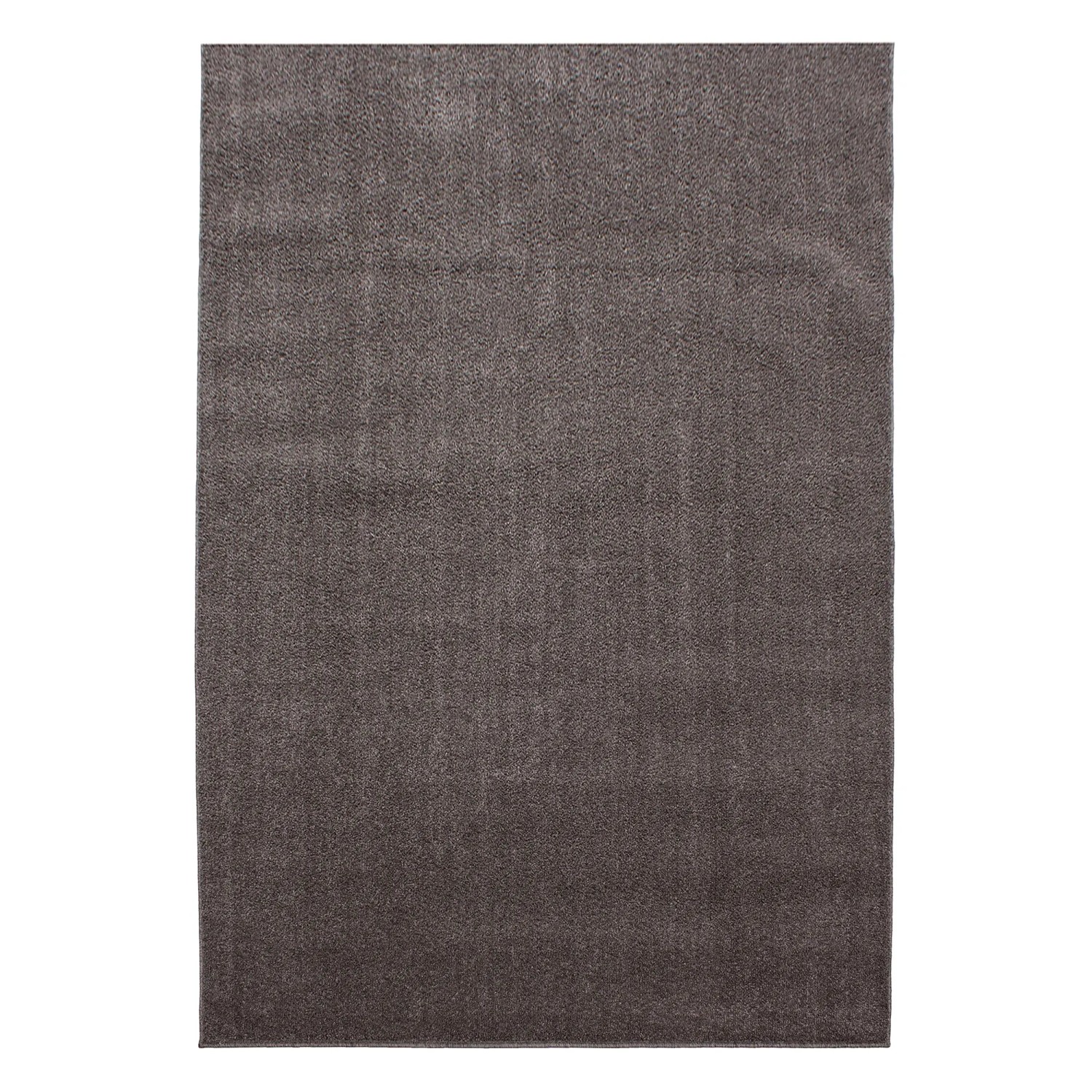 Ayyildiz Kurzflorteppich Ata 7000 in Mokka, 140x200 cm. Moderner Teppich für Wohnräume.