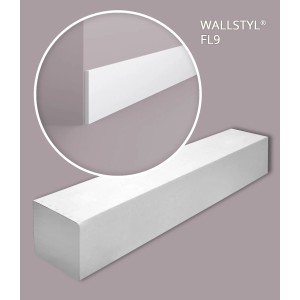 NOEL & MARQUET WALLSTYL FL9 Sockelleisten Set, 32m, Weiß. Zubehör für Paneele.