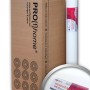 Verpackung Renoviervlies 130g von Profhome, 9 Rollen glatte, weiße Vliestapete.