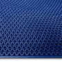 Blaue KARAT Hygienematte 90x900 cm für Barfußzonen, UV-beständig und mit Wellenstruktur.
