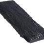 Rechteckige Schiefer-Trittplatte in Rost-Schwarz, 100x30 cm, für Gartenwege.