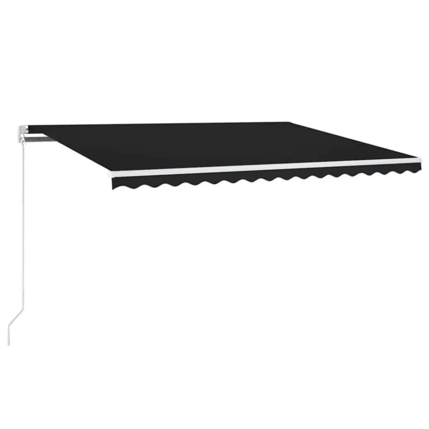 vidaXL Automatische Markise mit LED & Windsensor 450x300 cm Anthrazit 3068934