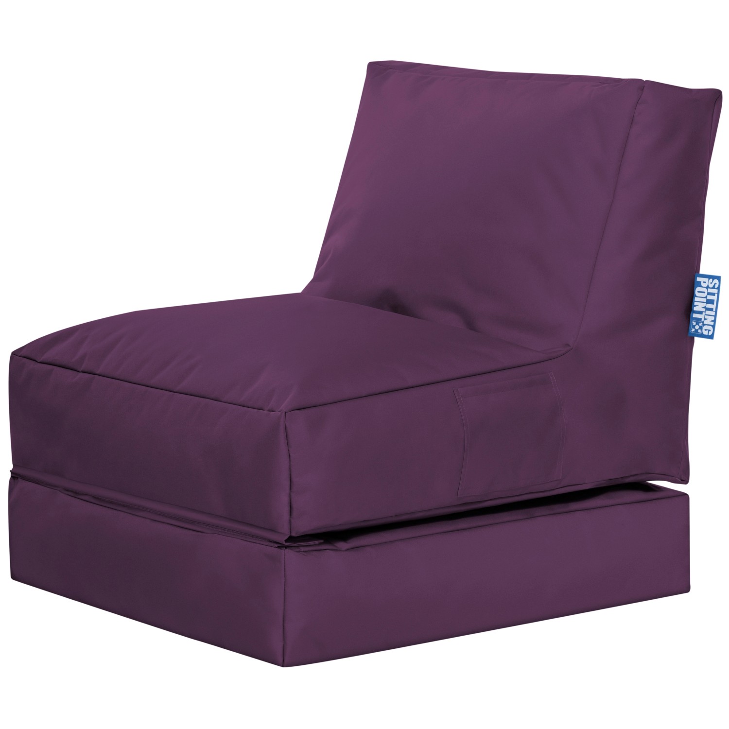 Sitting Point Sitzsack Twist  Scuba Aubergine