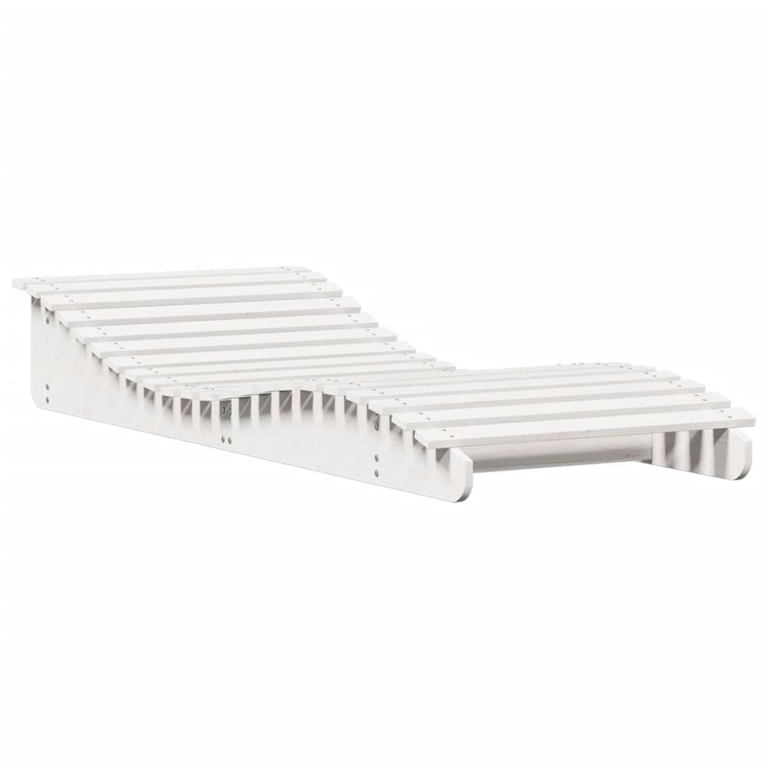 vidaXL Sonnenliege Weiß 205x80x31,5 cm Massivholz Kiefer 832585